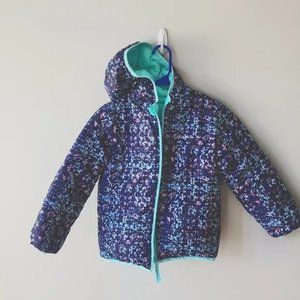 Eddie Bauer Girls Reversible Down Jacket w/Hood